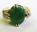 335: A Lady's Jade and Diamond Ring