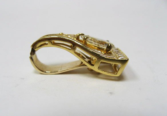 A Gold & Diamond Enhancer/Pendant, - 2