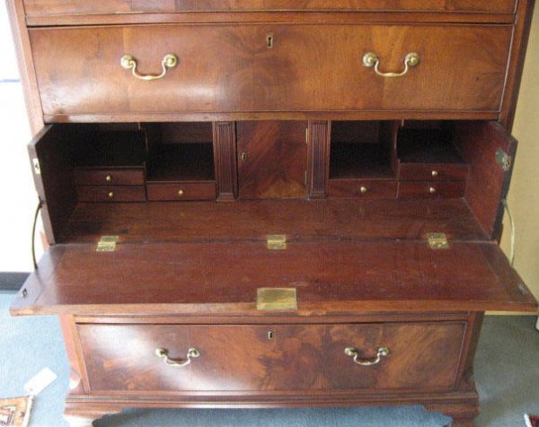 A George III Secretary Chest on Chest, - 3