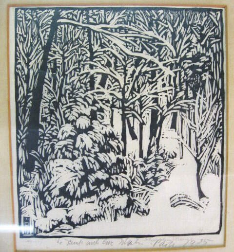 Wharton Esherick (1887-1970) Woodblock Print