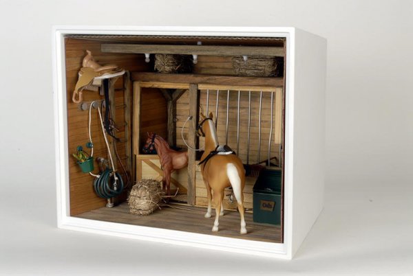 American Girl Horse Stable Diorama - 2