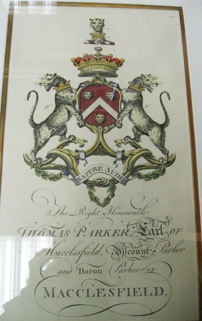Set of 4 English Heraldry Handcolored Engravings - 5