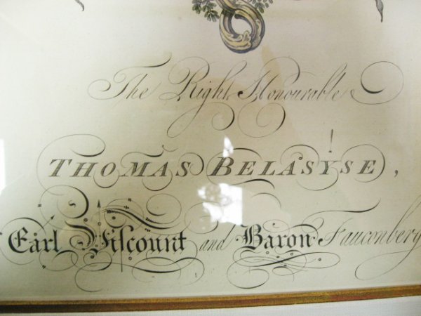 Set of 4 English Heraldry Handcolored Engravings - 7