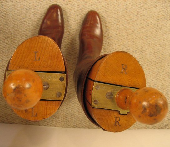 Pair English Riding Boots with trees c. 1930, - 4