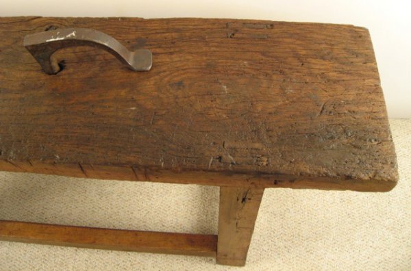 Old French Wooden Work Bench Lyon c. 1875, - 3