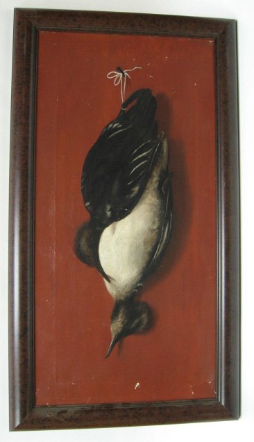 Oil on Canvas Game Bird, from Maine, late 19th c.