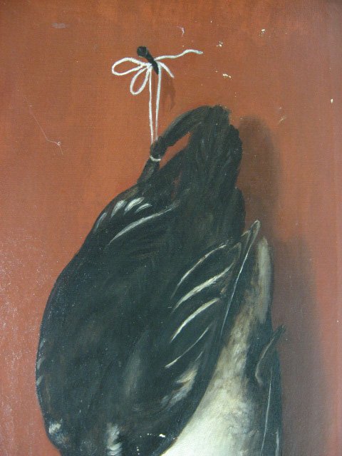 Oil on Canvas Game Bird, from Maine, late 19th c. - 2