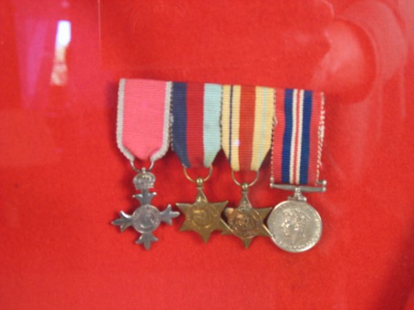 Old British Army Jacket in shadow box frame - 3