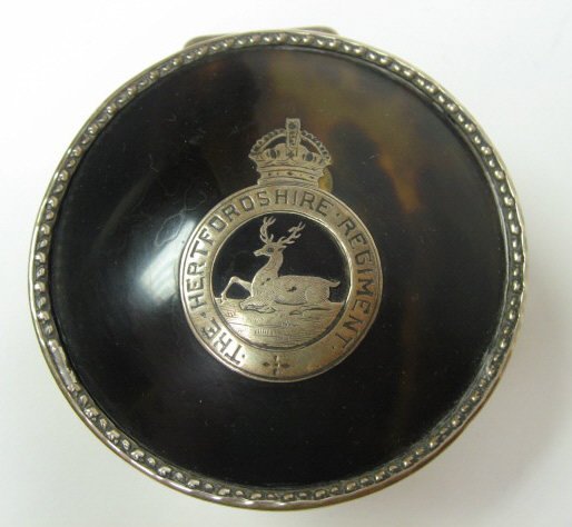 The Hertfordshire Regiment Stud Box