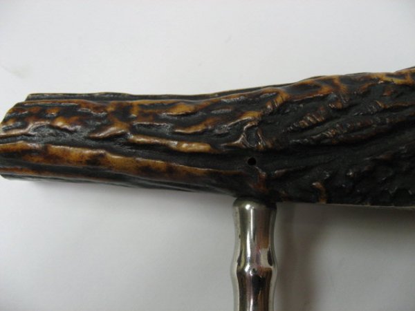 Old English Staghorn Handle Corkscrew - 2