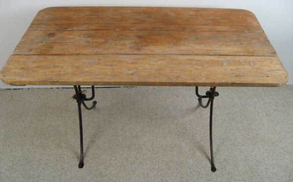 French Metal-base Table - 2