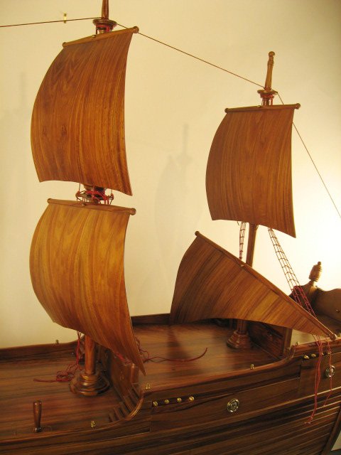 "Mayflower" Ship Bar / Cabinet by Heritage Range - 4