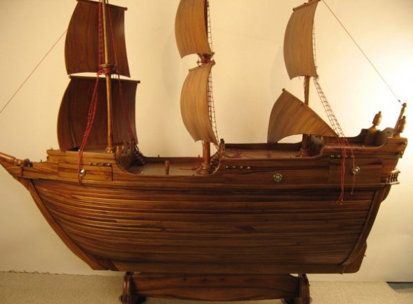 "Mayflower" Ship Bar / Cabinet by Heritage Range - 5