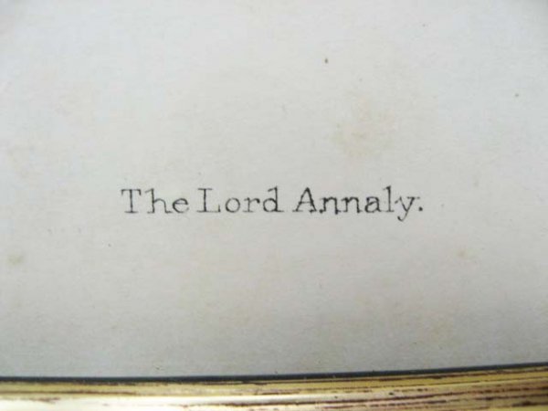 Vanity Fair Print: "The Lord Annaly" - 2