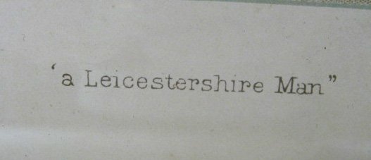 Vanity Fair Print: "A Leicestershire Man" - 2