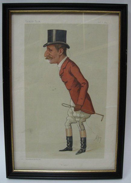 Vanity Fair Print: "Doggie" from Dec. 6, 1884