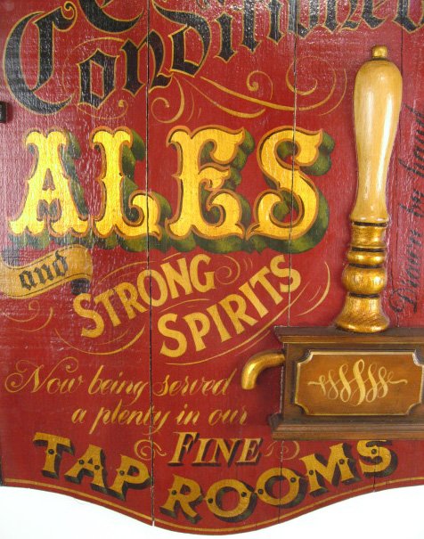English Painted Ale Sign - 2
