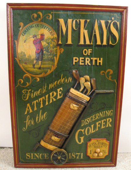 McKay's of Perth Golf Sign Reproduction