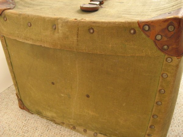 French Hat Case with Leather Trim - 2
