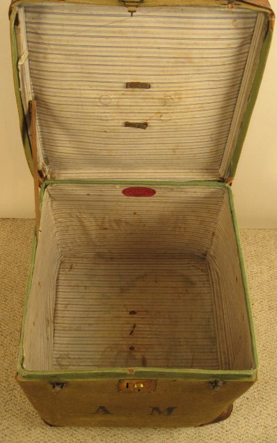French Hat Case with Leather Trim - 4
