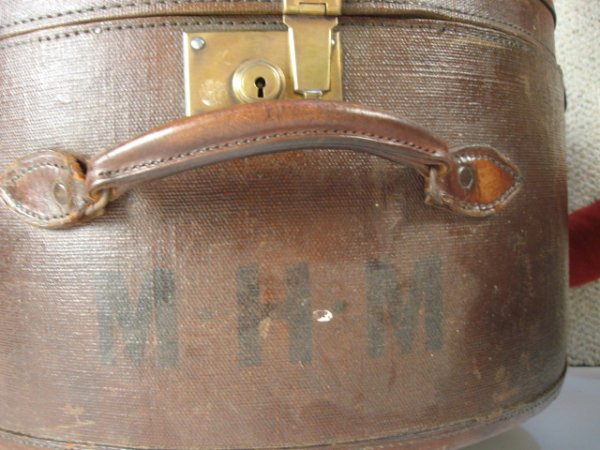 Leather Hat Box - 2