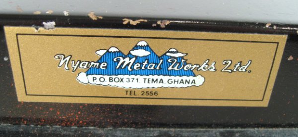 English Metal Military Trunk on stand - 5