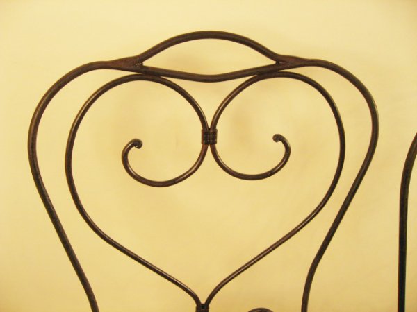 4 French Bistro Metal Chairs - 4