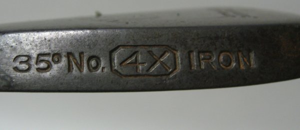 Kroydon Ball Face Golf Club No. 4 x Iron, c. 1922 - 5