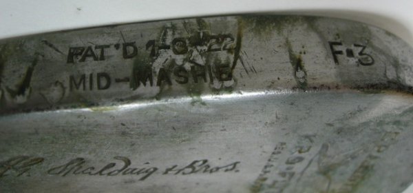 Spalding Golf Club Mid-Mashie, patented 1922 - 5