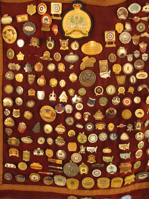 Collection of Curling Pins & Badges, - 3