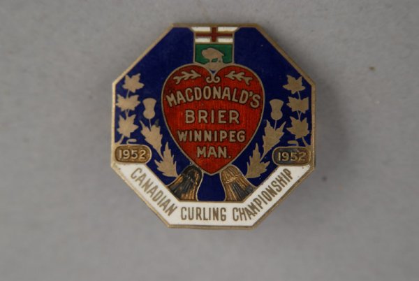 Collection of Curling Pins & Badges, - 6