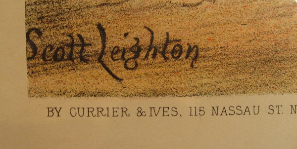 Large Currier & Ives Print "Jay Eye See", - 2