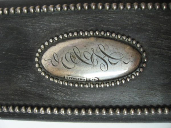 Ebony and Sterling Brush, - 2