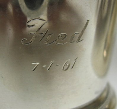4 Sterling Presentation Cups - 6