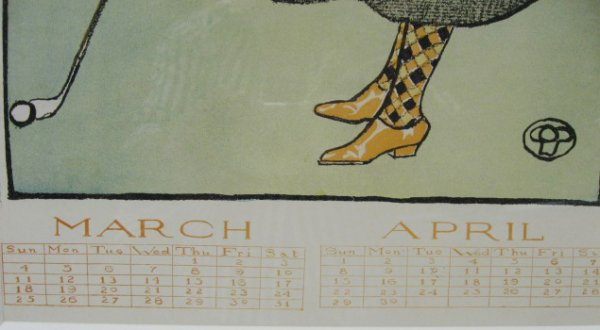Penfield Calendar Page March & April, c. 1900 - 2