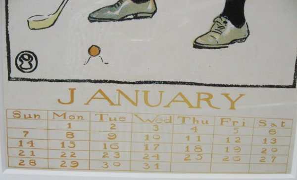 Penfield Calendar Page January, c. 1900 - 2