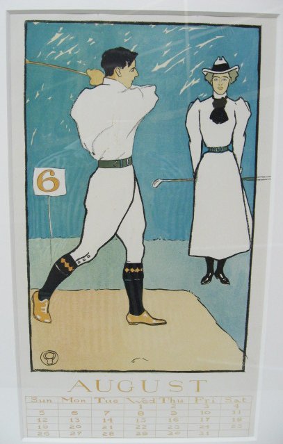 Penfield Calendar Page August, c. 1900 - 3