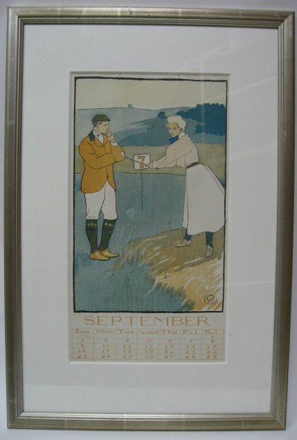 Penfield Calendar Page September, c. 1900