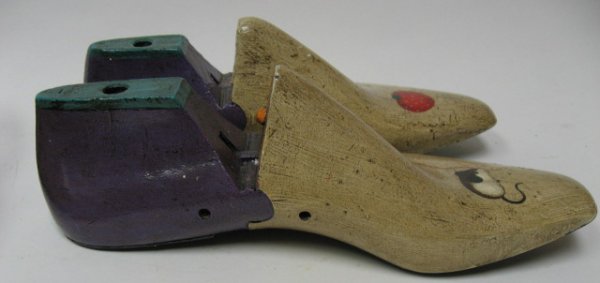 Three Handpainted Shoe Lasts, c. 1905 - 2