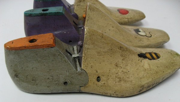 Three Handpainted Shoe Lasts, c. 1905 - 3