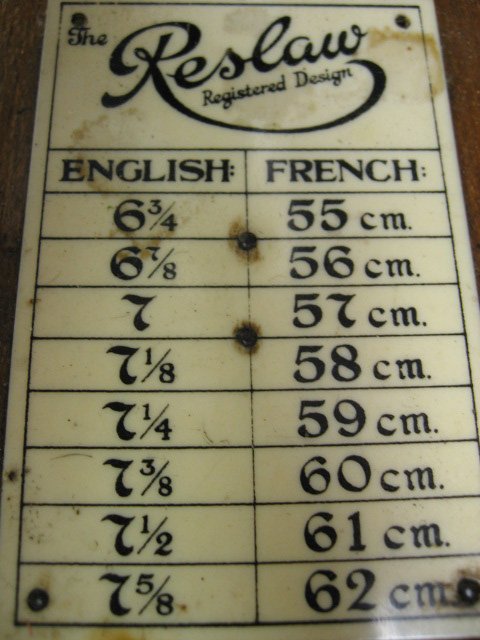 English Reslaw Hat Stretcher c. 1900, - 2