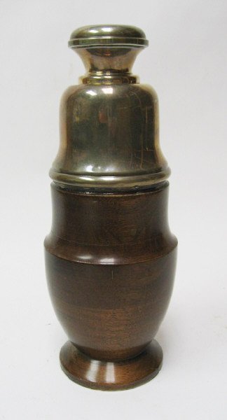 Sterling and Wooden Thermos,