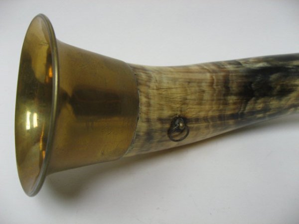 Old English Horn with brass, c. 1880, - 2