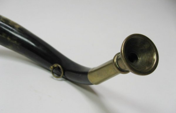 Old English Horn with brass, c. 1880, - 3