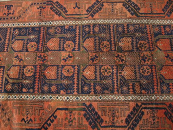 Persian Baluchi Rug, 7' x 3'7" - 2
