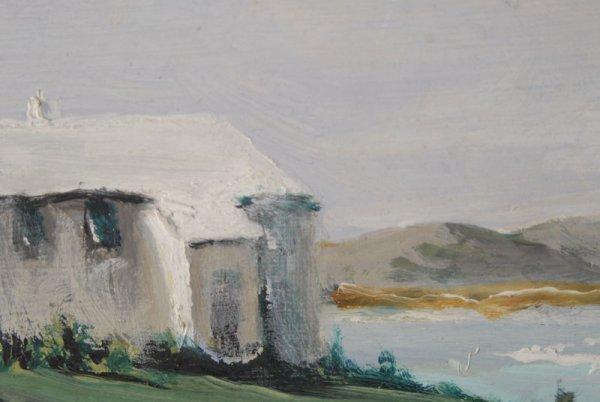 A.W. F. Snow Painting, an oil on Masonite of a Ber - 2