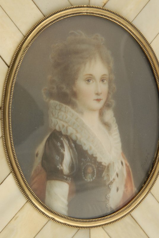 A Dupre Miniature Portrait, of a L 18th/E 19th Con - 2