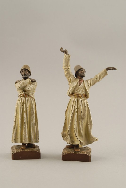 A Pair of Vienna Bronze Figures, of Dervishes, att