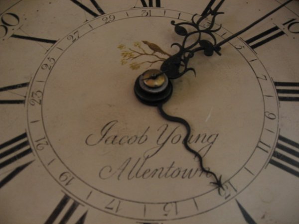 An 18th C Jacob Young Tall Case Clock, from Allent - 3