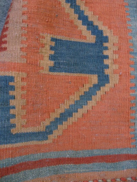 Vegi-dye Kazak Kilim, 7'10" x 5'10" - 3